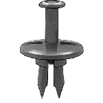 Au-ve-co Products 16265 | Gm Fascia Push-Type Retainer 1In Hd Dia 3/4 Lgth