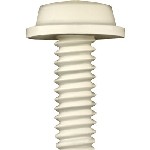 Au-ve-co Products 17171 | Natural Nylon License Plate Screw 1/4-20 X 5/8