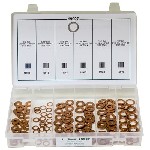 Au-ve-co Products 19927 | Copper Washers 6 Varieties - 150 Pieces