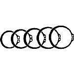 Au-ve-co Products 10127 | Retaining Ring Basic External 2 Dia