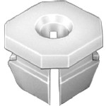 Au-ve-co Products 10330 | Grille Nylon Nut 8 Screw Sz - Gm