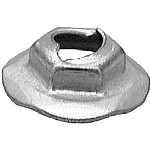 Au-ve-co Products 10733 | Thread Cutting Nut 5/16 Stud Size - Zinc