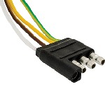 Au-ve-co Products 10783 | 4-Way Harness Plug Receptacle Male 18Ga