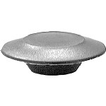 Au-ve-co Products 11746 | Flush Sheet Metal Plug Plastic 1/2 Hole Black