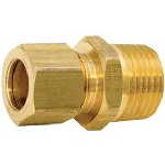 Au-ve-co Products 119 | Brass Male Connector 1/8 Tube 1/8 Pipe Thread