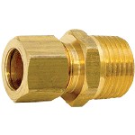 Au-ve-co Products 124 | Brass Male Connector 5/16 Tube Sz 1/4 Thrd
