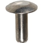Au-ve-co Products 12528 | Brazier Head Solid Aluminum Rivet 1/2 Length