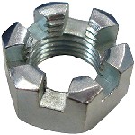 Au-ve-co Products 12723 | Slotted Finished Hex Nuts 5/8-18 Sae Znc
