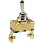 Au-ve-co Products 13555 | Marine Toggle Switch -Brass