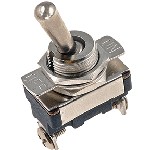 Au-ve-co Products 13630 | S.P.S.T. Toggle Switch 15/32 Mounting Stem