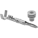 Au-ve-co Products 14153 | Weather Pack Male Terminal With Cable Seal 20-18 Ga