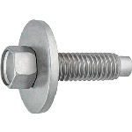 Au-ve-co Products 15778 | Hex Hd Sems Body Bolt Zinc M6-1.0 X 22.5Mm