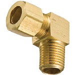 Au-ve-co Products 158 | Brass Male Elbow 1/8 Tube Size 1/8 Thread