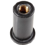 Au-ve-co Products 16253 | Rubber Nut 1/4-20 1.051 Length