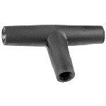 Au-ve-co Products 16654 | Tee Connector Santoprene Black 4Mm