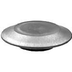 Au-ve-co Products 18750 | Flush Sheet Metal Plug Black Poly 5/8 Hole Sz
