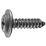 Au-ve-co Products 19240 | Phillips Flat Washer Hd Tap Screw 10 X 3/4 Blk