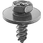 Au-ve-co Products 19251 | Phillips Hex Hd Sems Tap Screw M5 X 16 Black