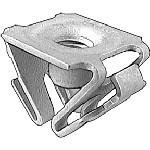 Au-ve-co Products 19317 | Gm Front Fender Ext/L.P. Bracket Retainer Nut M6-1.0