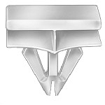 Au-ve-co Products 20328 | Gm Rocker Pnl Moulding Clip 9/16 Stm 7/16 Hole
