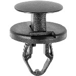 Au-ve-co Products 20826 | Gm Push-Type Retainer Black Nylon