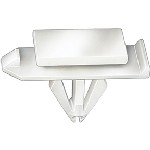 Au-ve-co Products 21128 | Gm Moulding Clip White Nylon