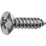 Au-ve-co Products 2728 | 10 X 3/4 Phillips Oval Head Tap Screw Chrome