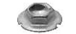 Au-ve-co Products 2896 | Thread Cutting Nut 3/16 Stud Size 3/8 Hex