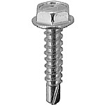 Au-ve-co Products 9612 | 8 X 3/4 Hex Washer Head Teks T.S. Zinc