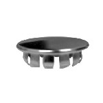 Au-ve-co Products 10232 | Metal Plug Button 1-1/2 Hole Nickel Pltd