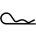 Au-ve-co Products 10392 | Hair Pin Cotter 1/16 - .062 Wire - Zinc