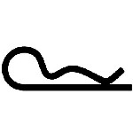 Au-ve-co Products 10395 | Hair Pin Cotter 1/8 - .125 Wire - Zinc
