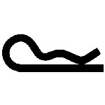 Au-ve-co Products 10397 | Hair Pin Cotter 5/16 - .310 Wire - Zinc