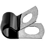 Au-ve-co Products 10601 | Closed Clamp 1/2 - Galvanized Vinyl Coated