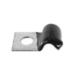 Au-ve-co Products 10614 | Half Clamp 5/8 - Galvanized Vinyl Coated