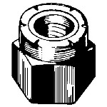 Au-ve-co Products 11049 | 4Mm-.7 Metric Nylon Insert Lock Nut Din 985