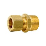 Au-ve-co Products 125 | Brass Male Connector 3/8 Tube Sz 1/8 Thread