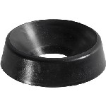 Au-ve-co Products 13723 | 12 Nylon Finishing Washer - Black