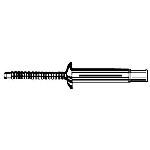 Au-ve-co Products 13767 | Klamp Tite Rivet 3/16 Dia. 3/16-3/8 Range