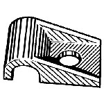 Au-ve-co Products 13939 | Nylon Cable Clamp 3/16 Cable Size