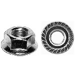 Au-ve-co Products 14877 | Spin Lock Nut W/ Serr.7/16-1415/16 Od