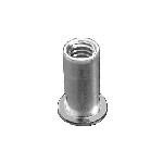 Au-ve-co Products 16187 | Lge Flng Thin Sheet Stl. Nutsert 8-32 Thrd