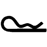 Au-ve-co Products 16727 | Hair Pin Cotter .080 X 1 3/16 Zinc