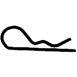 Au-ve-co Products 16934 | Hair Pin Cotter .042 (3/64) Wire Dia. Zinc