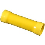 Au-ve-co Products 17039 | Vinyl Insulated Butt Connector 4 Ga Yellow