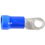 Au-ve-co Products 17047 | Vinyl Insul Ring Terminal 6 Ga 5/16 Stud Blue