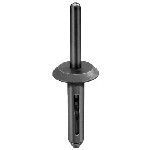 Au-ve-co Products 17101 | Nylon Rivet 1/4 Hole Dia. 5/16-15/32 Grip Blck