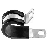 Au-ve-co Products 17362 | 5/16 Dia Aluminum Tubing Clamp/Neoprene Jacket