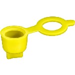 Au-ve-co Products 18111 | Grease Fitting Cap Yellow Polyethylene