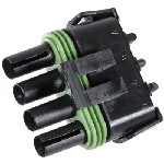 Au-ve-co Products 18145 | Weatherpack Term. Shell 4 Way Flat Male